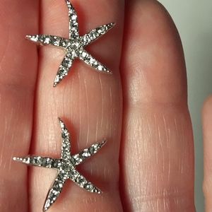 Sparkly starfish earrings